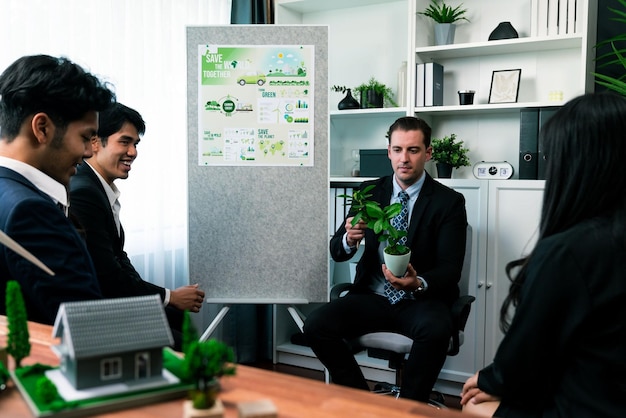 businessman leader give presentation reforestation quaint 31965 353691 1